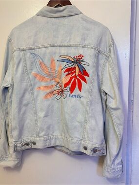 Levi’s denim floral trucker jacket